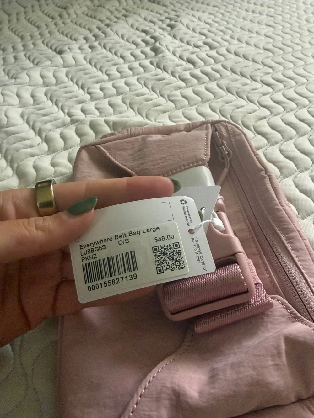 lululemon athletica Pale Pink Cosmetic Pouch